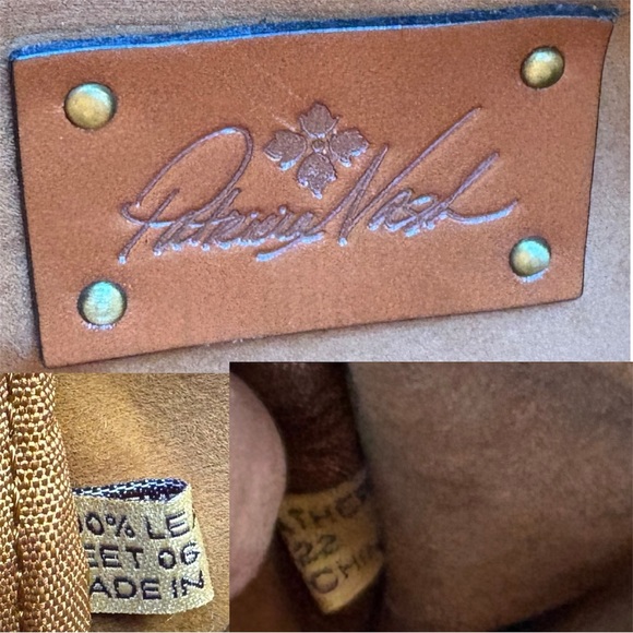 Patricia Nash Ashford Rose Tooled Leather Crossbody Satchel In British Tan - Picture 3 of 16